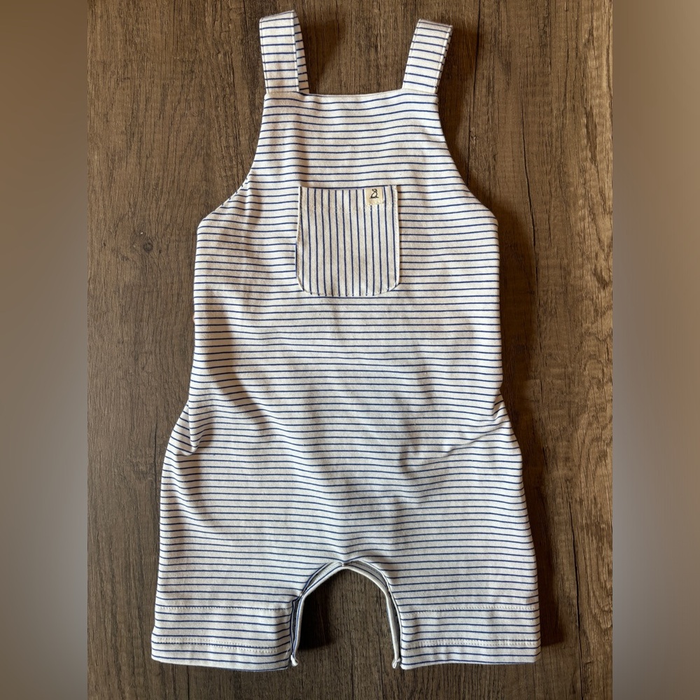 Me and Henry Dandy Jersey Blue and Royal Blue Overalls NWT 12-18M